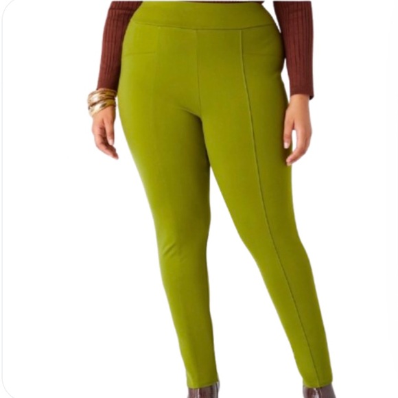 Ashley Stewart Pants - Seamed Ponte Leggings. NWT